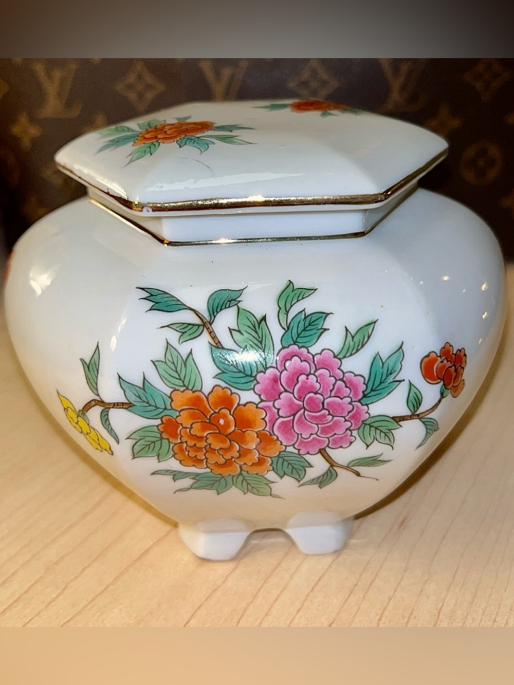 Vintage Japanese Porcelain Ginger Jar